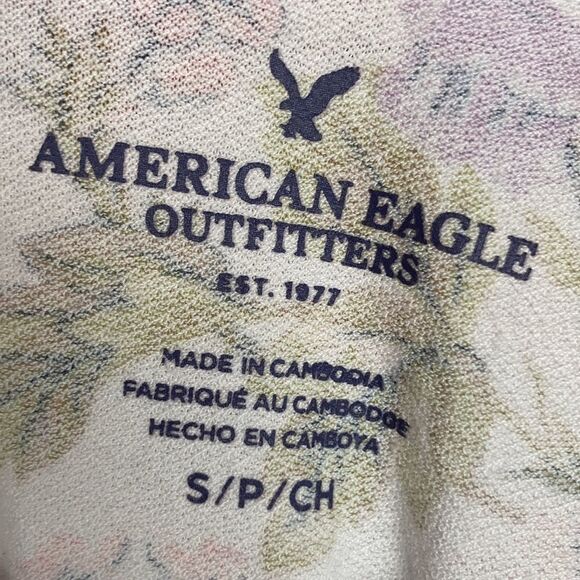 American Eagle Outfitters Floral Criss Cross Tank Top - Picture 4 of 4